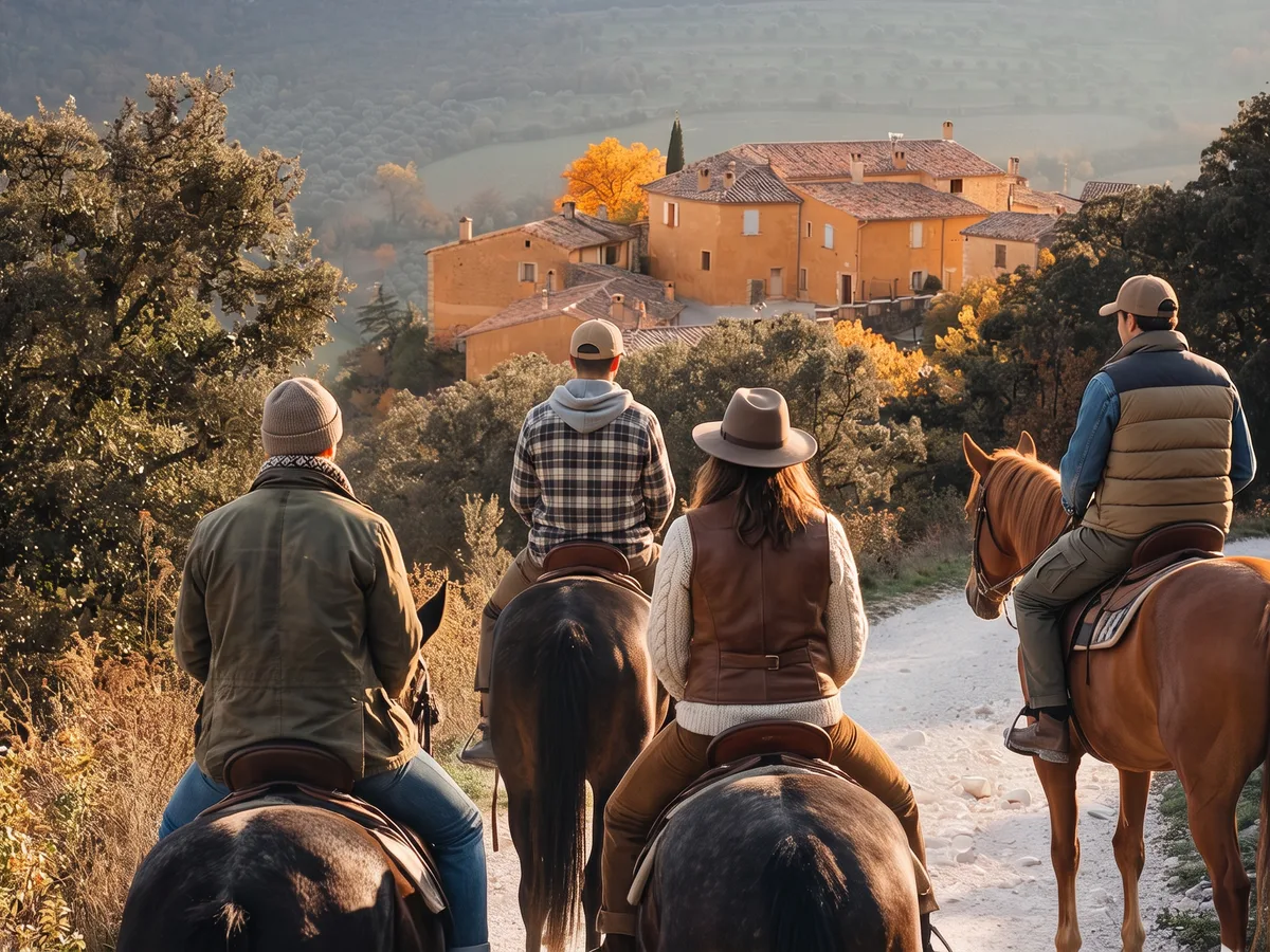 Balade à cheval dans la Drôme, autour de Montmeyran