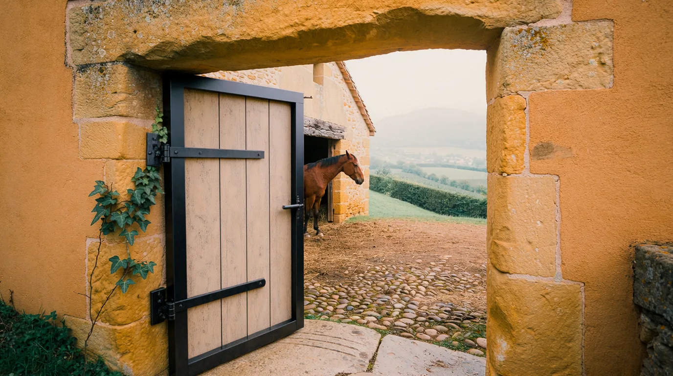 Entrée, Écurie Sandra Palluel-Burnet, centre équestre à Montmeyran